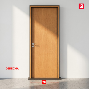 Puerta Oblak enchapada 70 cm derecha madera T15 Leffler-Dietz